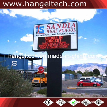 Custom Outdoor Digital LED Sign Board Programmable Scrolling Sign Wireless Control